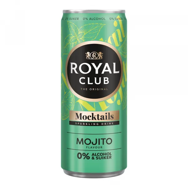 Royal Club Mocktails Mojito 0% blik (12x 25cl)